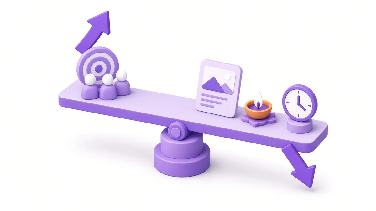 Seesaw of factors that raise or lower chat ad cost: audience, creative, season, reply speed